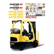 Kit Adesivos Empilhadeira Hyster 50 Fortis Ca-12803 Mq Foto  mini 1