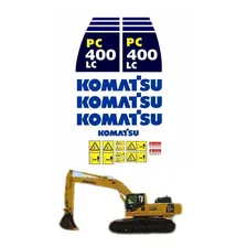 Kit Adesivos Escavadeira Komatsu Pc 400 Lc Pc400lc Mk Foto mini 1