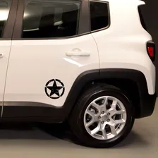 Kit Adesivos Estrela Militar Corroída Jeep Renegade Preto Foto mini 4