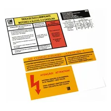 Kit Adesivos Etiquetas Motor Chevrolet Vectra Até 1996 Etmt6 Foto mini 1