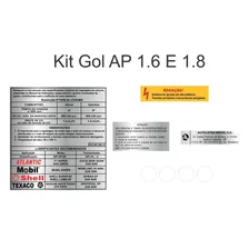 Kit Adesivos Etiquetas Motor Gol Quadrado 1991 À 1995 Foto mini 1