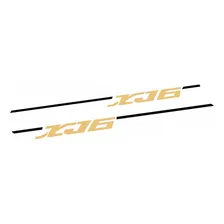 Kit Adesivos Faixa Aba Tanque Dourado Para Yamaha Xj6 13549 Foto mini 2