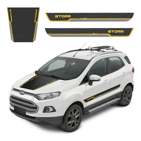 Kit Adesivos Faixa Lateral Capo Storm Para Ecosport 18825 Foto 1