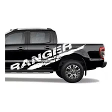 Kit Adesivos Faixa Lateral Ford Ranger Cor Branco Foto mini 3
