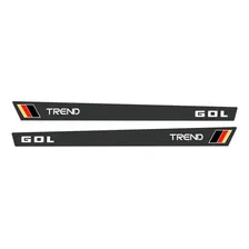Kit Adesivos Faixa Lateral Volkswagen Gol Trend Ca-05036 Cor Preto Foto mini 2