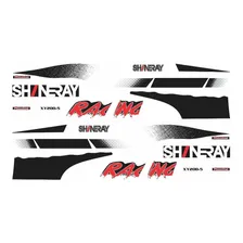 Kit Adesivos Faixa Shineray Xy 200 Racing Moto Branca R783 Foto mini 2
