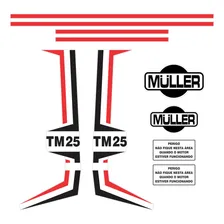 Kit Adesivos Faixas Adesivas Emblemas Trator Muller Tm25 Foto mini 1