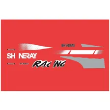 Kit Adesivos Faixas Moto Para Shineray Xy 200 Vermelha 18786 Cor Branco Cinza Foto mini 3
