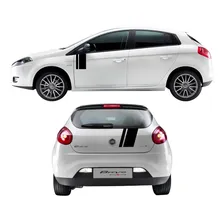 Kit Adesivos Faixas Para Fiat Bravo Sporting Preto 18853 Foto mini  2