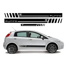 Kit Adesivos Faixas Tunning Compatível Fiat Punto Ref202603 Foto  mini 1