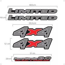 Kit Adesivos Ford Ranger 2005 2006 3.0 Prata Ca-03162 Foto mini 3