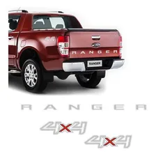 Kit Adesivos Ford Ranger Faixa Traseira E 4x4 2017/2018 Foto mini 1