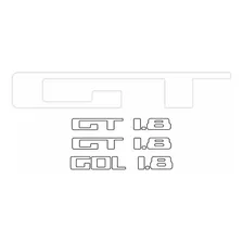 Kit Adesivos Gol Gt 1.8 Lateral Mala Vidro Emblemas R064 Foto mini 2