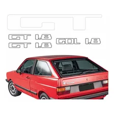 Kit Adesivos Gol Gt 1.8 Lateral Mala Vidro Emblemas R064 Foto mini 1
