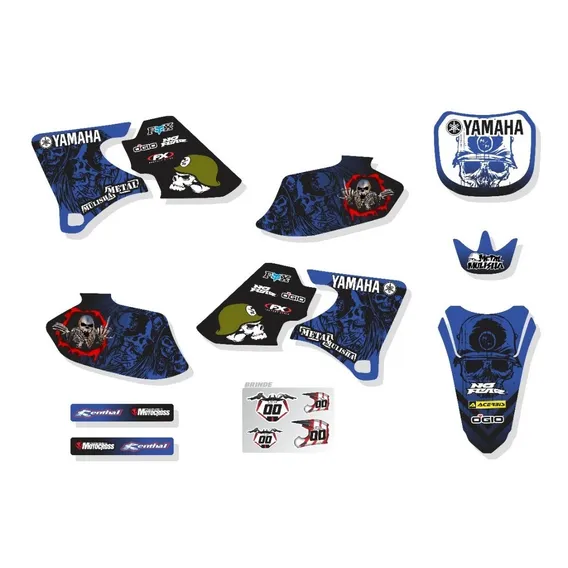Kit Adesivos Gráficos Compatível Yz 250 426 00-02 R903 Cor PERSONALIZADO Foto 1