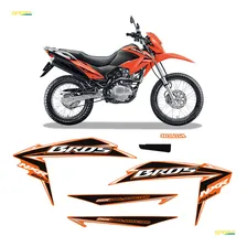 Kit Adesivos Honda Bros Nxr 150 Ks 2011 Moto Laranja Foto mini 1