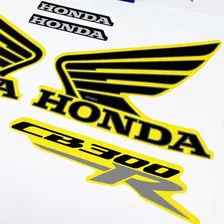 Kit Adesivos Honda Cb 300r 2013 Moto Amarela Emblemas Asa Foto mini 4