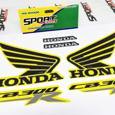Kit Adesivos Honda Cb 300r 2013 Moto Amarela Emblemas Asa Foto mini 3