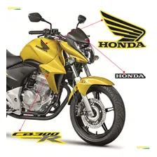 Kit Adesivos Honda Cb 300r 2013 Moto Amarela Emblemas Asa Foto mini 2