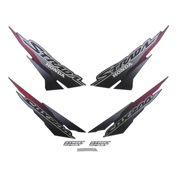 Kit Adesivos Honda Cbx 200 Strada 2002 Preta Foto 1