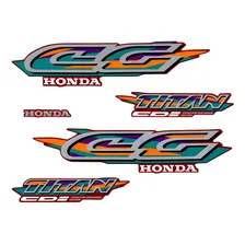Kit Adesivos Honda Cg Titan 125 1998 Vermelha Foto  mini 1