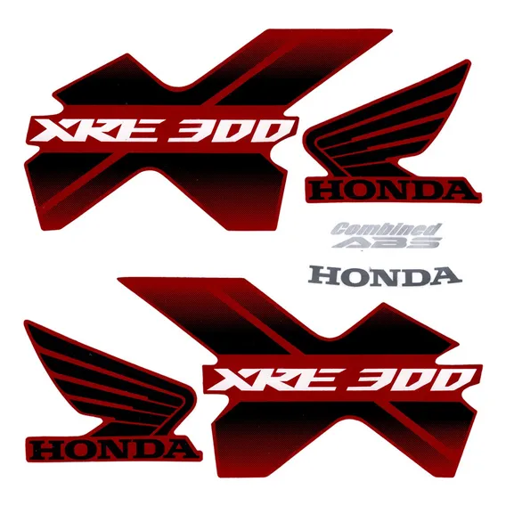 Kit Adesivos Honda Combined Abs Xre 300 2013 Vermelha Foto 1