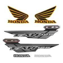 Kit Adesivos Honda Fan 125 Es Esd 2014 Amarela Foto  mini 1