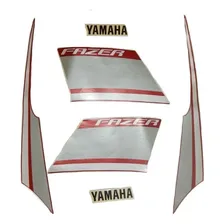 Kit Adesivos Jogo Faixa Yamaha Fazer 250 2014 Vermelha Foto  mini 1