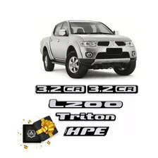 Kit Adesivos L200 Triton Mitsubishi Hpe 3.2cr Resinados Foto mini 1