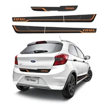 Kit Adesivos Laterais E Traseira Ford Ka Trail 2018 Cinza Cor padrão Foto mini 1