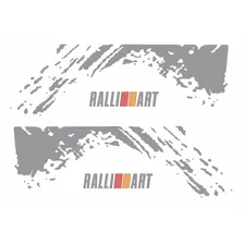 Kit Adesivos Laterais Para Mitsubishi Pajero Ralliart 17957 Cor Preto Foto mini 3