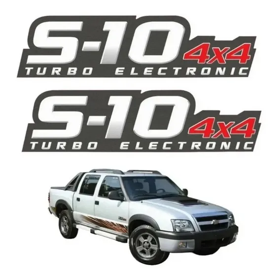 Kit Adesivos Lateral Chevrolet S10 Rodeio 4x4 2011 Ca-10083 Foto 1