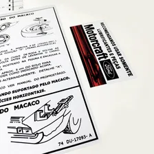 Kit Adesivos Maverick V8 Motor Ford Etiquetas Advertência Foto mini 4
