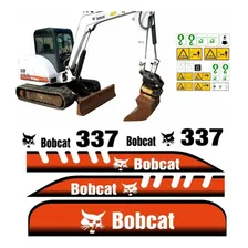 Kit Adesivos Mini Escavadeira Bobcat 337 Com Etiquetas Foto mini 1
