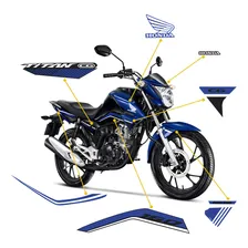 Kit Adesivos Moto Honda Cg Titan 160 2024 Modelo Original Foto mini 2