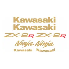 Kit Adesivos Moto Kawasaki Ninja 250r Zx2r Ca-13395 Foto mini 2