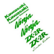 Kit Adesivos Moto Kawasaki Ninja 250r Zx2r Verde Ca-15670 Foto mini 4