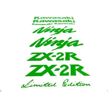 Kit Adesivos Moto Kawasaki Ninja 250r Zx2r Verde Ca-15670 Foto mini 2