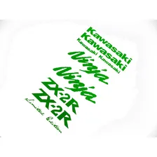 Kit Adesivos Moto Kawasaki Ninja 250r Zx2r Verde Ca-15670 Foto mini 3