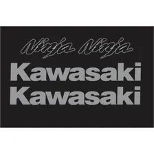 Kit Adesivos Moto Kawasaki Ninja 300 Preta Ca-15957 Cor PRATA Foto mini 2