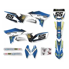 Kit Adesivos Moto Trilha Yamaha Yz 250f 2011 0,20mm Ca-15897 Foto mini 1