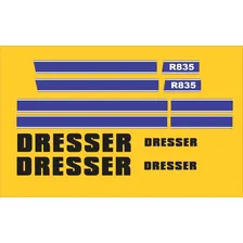Kit Adesivos Motoniveladora Dresser R835 Gráfico Faixa Foto mini 1