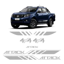 Kit Adesivos Nissan Frontier Attack 4x4 2021/ Prata Foto mini 1