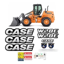 Kit Adesivos Pá Carregadeira Case W20e 2012/2018 + Etiquetas Foto mini 1