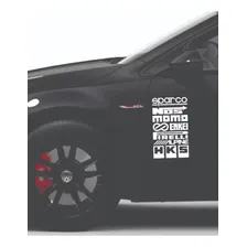 Kit Adesivos Para Carros Tuning Rebaixados Marcas Esportivas Foto mini 2