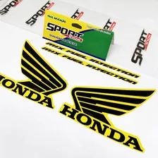 Kit Adesivos Para Cg Fan 150 Esi 2012 2013 Moto Amarela Sportinox Foto mini  3