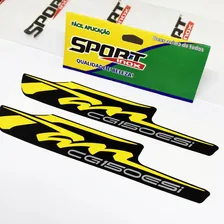 Kit Adesivos Para Cg Fan 150 Esi 2012 2013 Moto Amarela Sportinox Foto mini 4