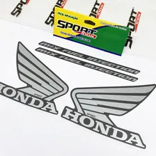 Kit Adesivos Para Cg Fan 150 Esi 2012 2013 Moto Cinza Sportinox Foto mini 3