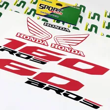Kit Adesivos Para Honda Bros 160 Esdd 2014 Moto Vermelha Foto mini 2