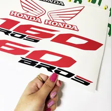 Kit Adesivos Para Honda Bros 160 Esdd 2014 Moto Vermelha Foto mini 3